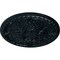 Ekena Millwork Tristan Ceiling Medallion (Fits Canopies up to 6 1/4"), Hnd-Painted Night Shade, 32 3/8"OD x 3 1/2"P CM32TNNSF - alternate 2